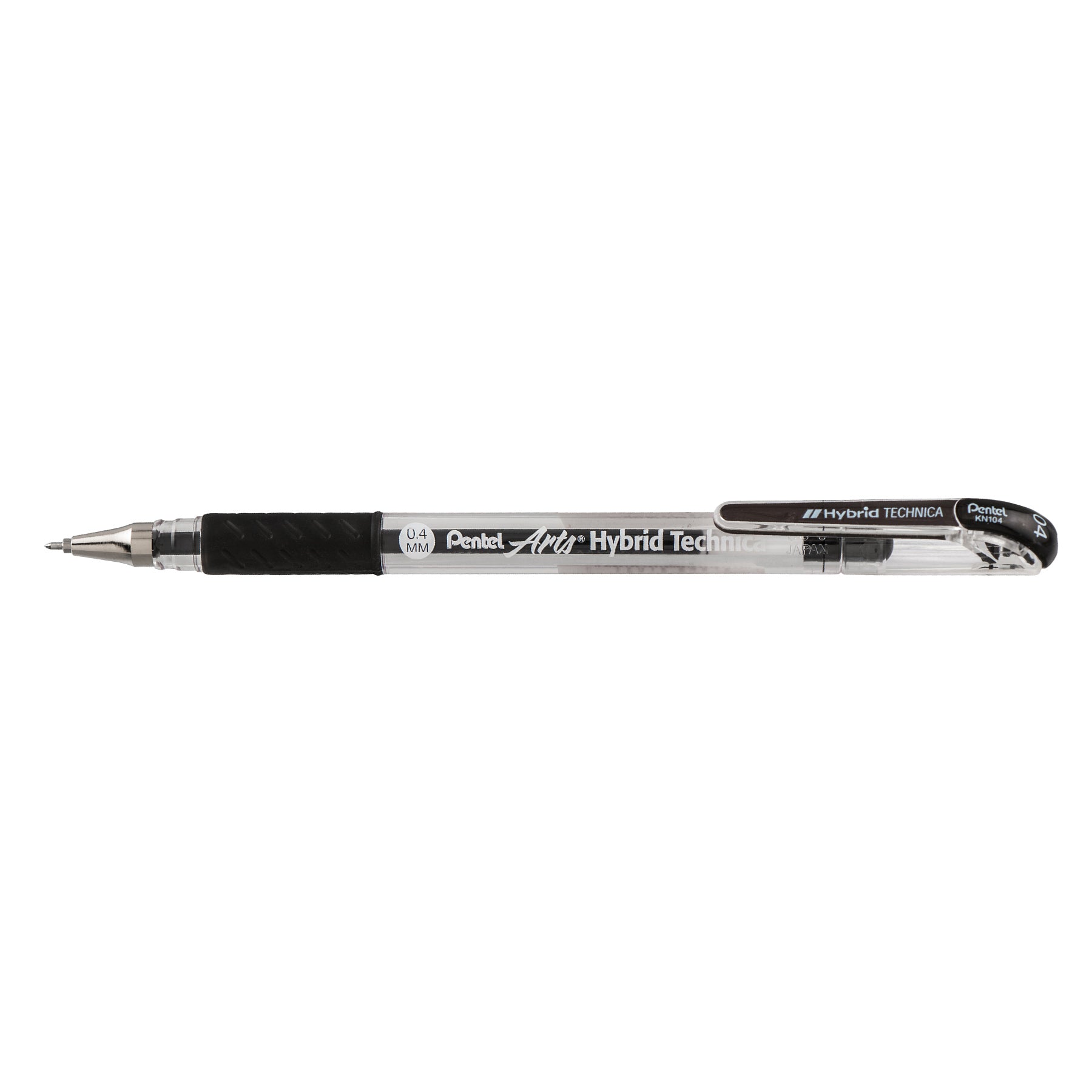 Hybrid Technica (0.4mm) Gel Pen, Black Ink, Pack of 12