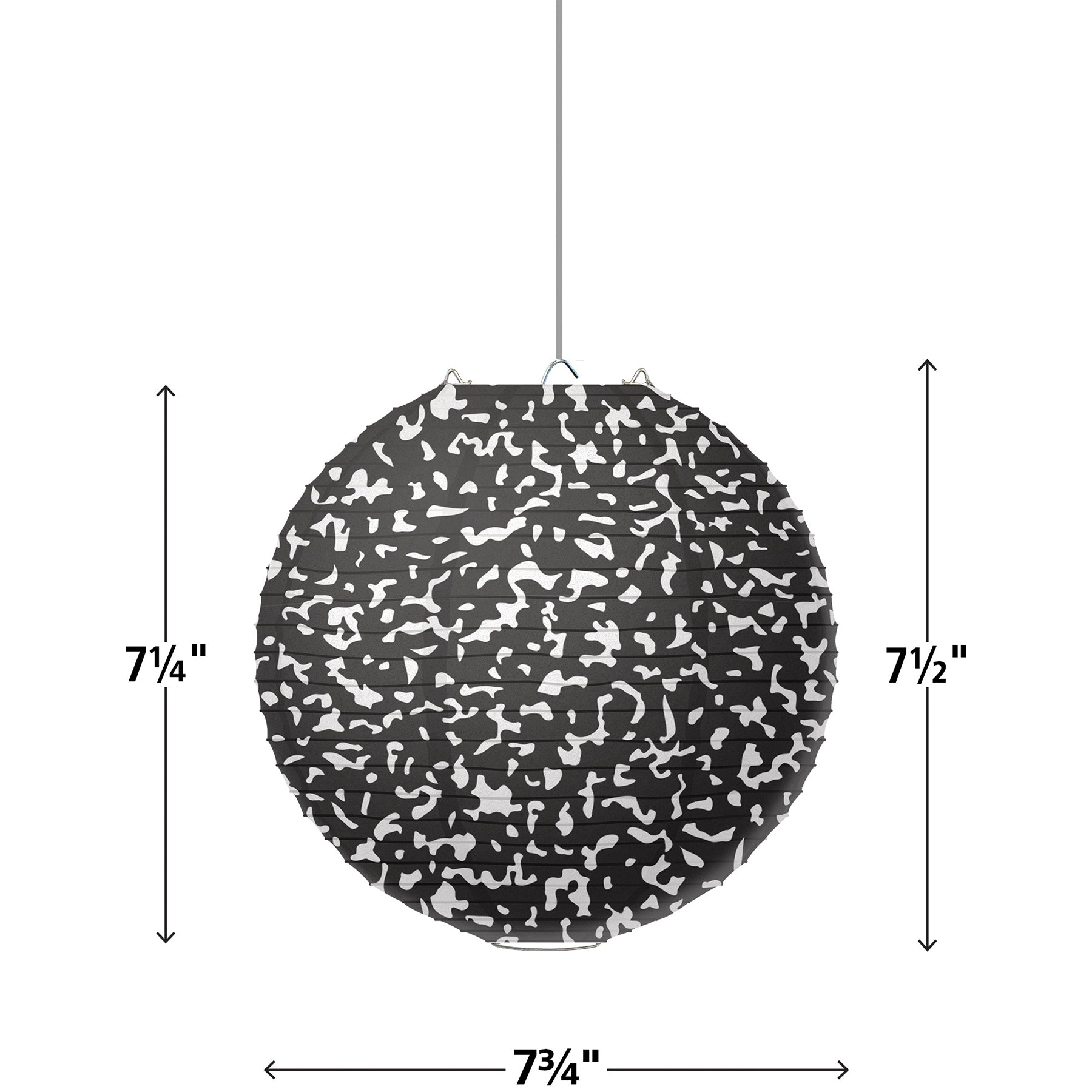 Composition 8" Hanging Paper Lanterns, Pack of 6