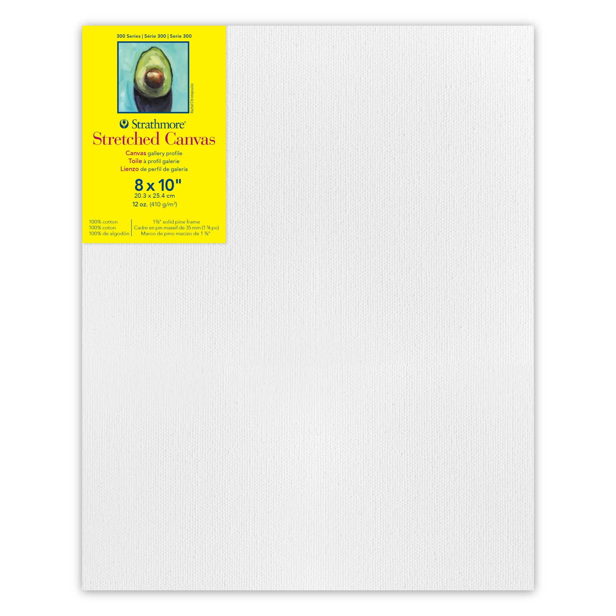 300 Series Gallery Stretched Canvas, 8x10 inch