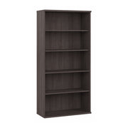 Bush Business Furniture Studio C 5 Shelf Bookcase in Storm Gray - 35.71" Width x 15.43" Depth x 72.8" Height