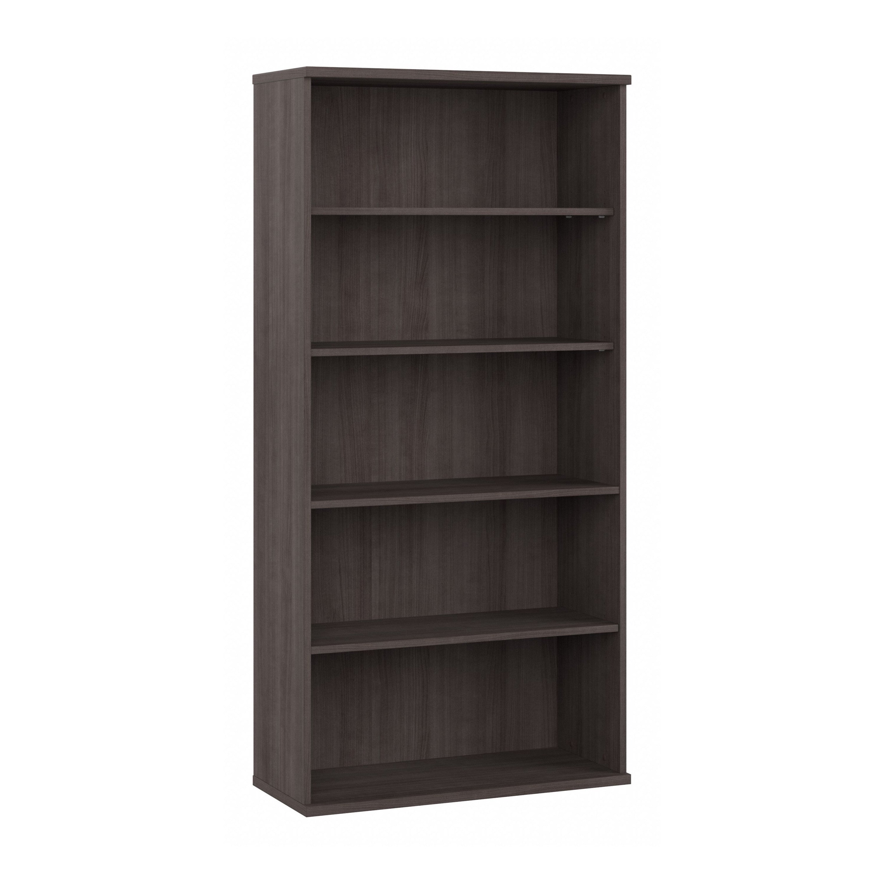 Bush Business Furniture Studio C 5 Shelf Bookcase in Storm Gray - 35.71" Width x 15.43" Depth x 72.8" Height