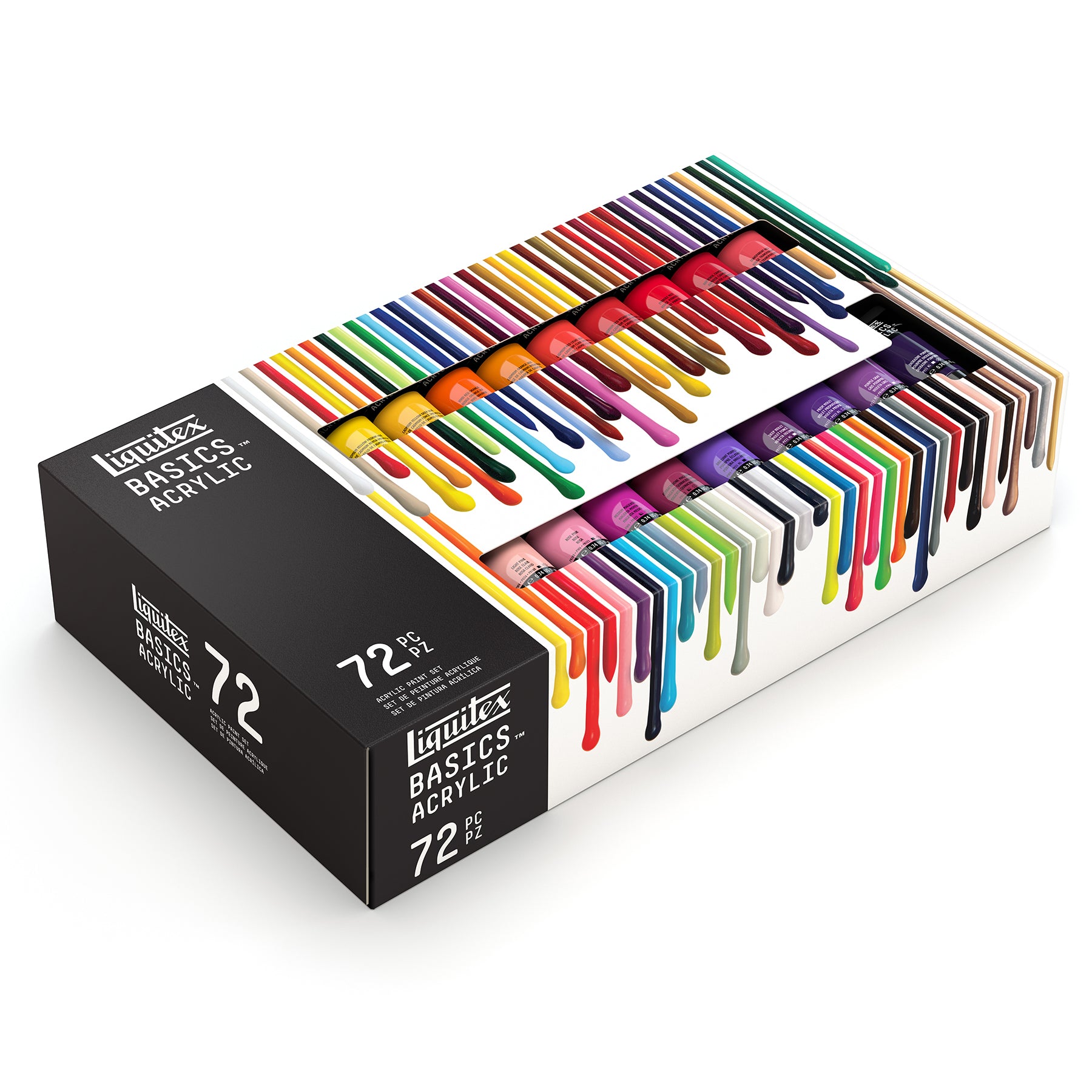 LQ BASICS Acrylic Color 72 x 22ml Tube Set