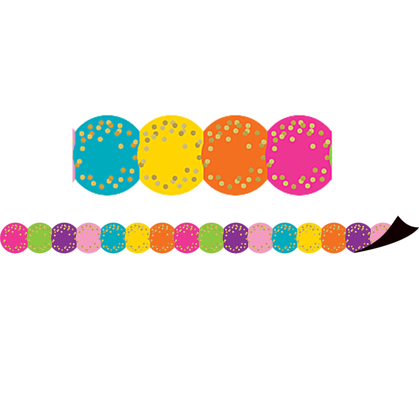 Confetti Circles Magnetic Border