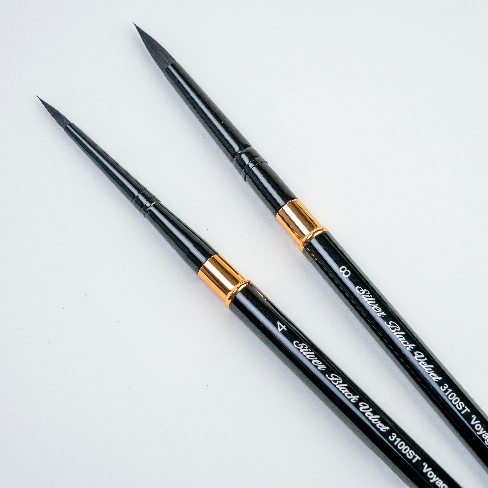 Black Velvet Large Travel Round Brushes, Set of 2