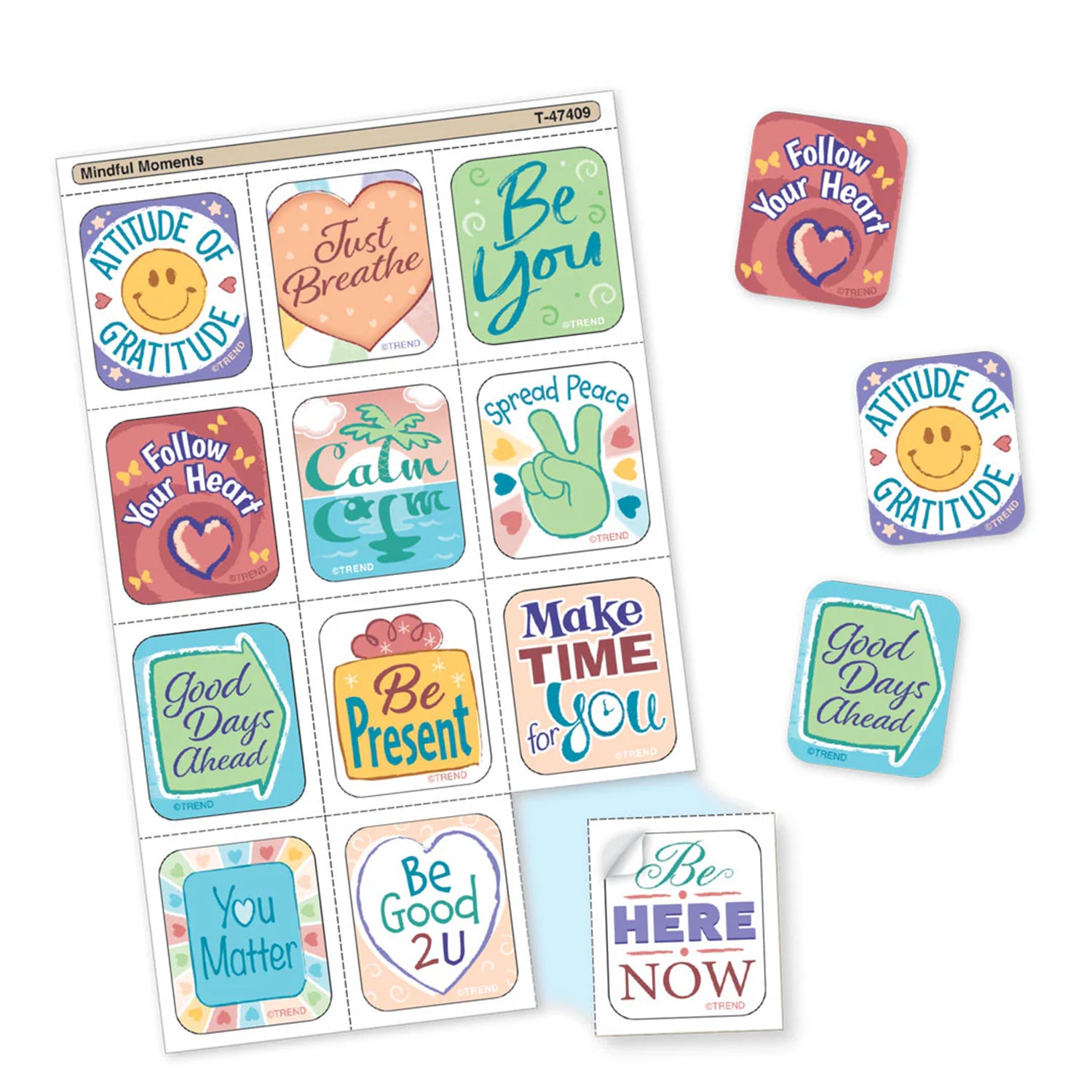 Mindful Moments Tear & Share Stickers™, Pack of 60