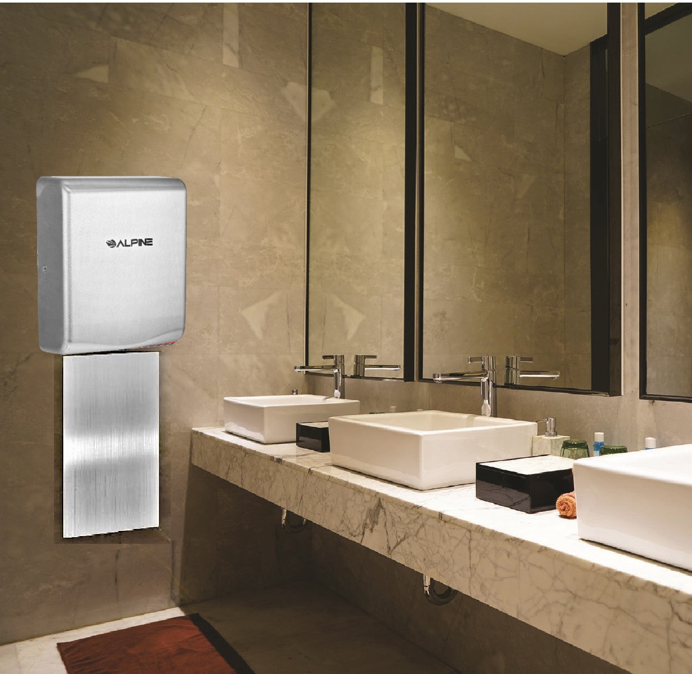 Willow Commercial Stainless Steel High Speed Automatic Electric Hand Dryer with Wall Guard