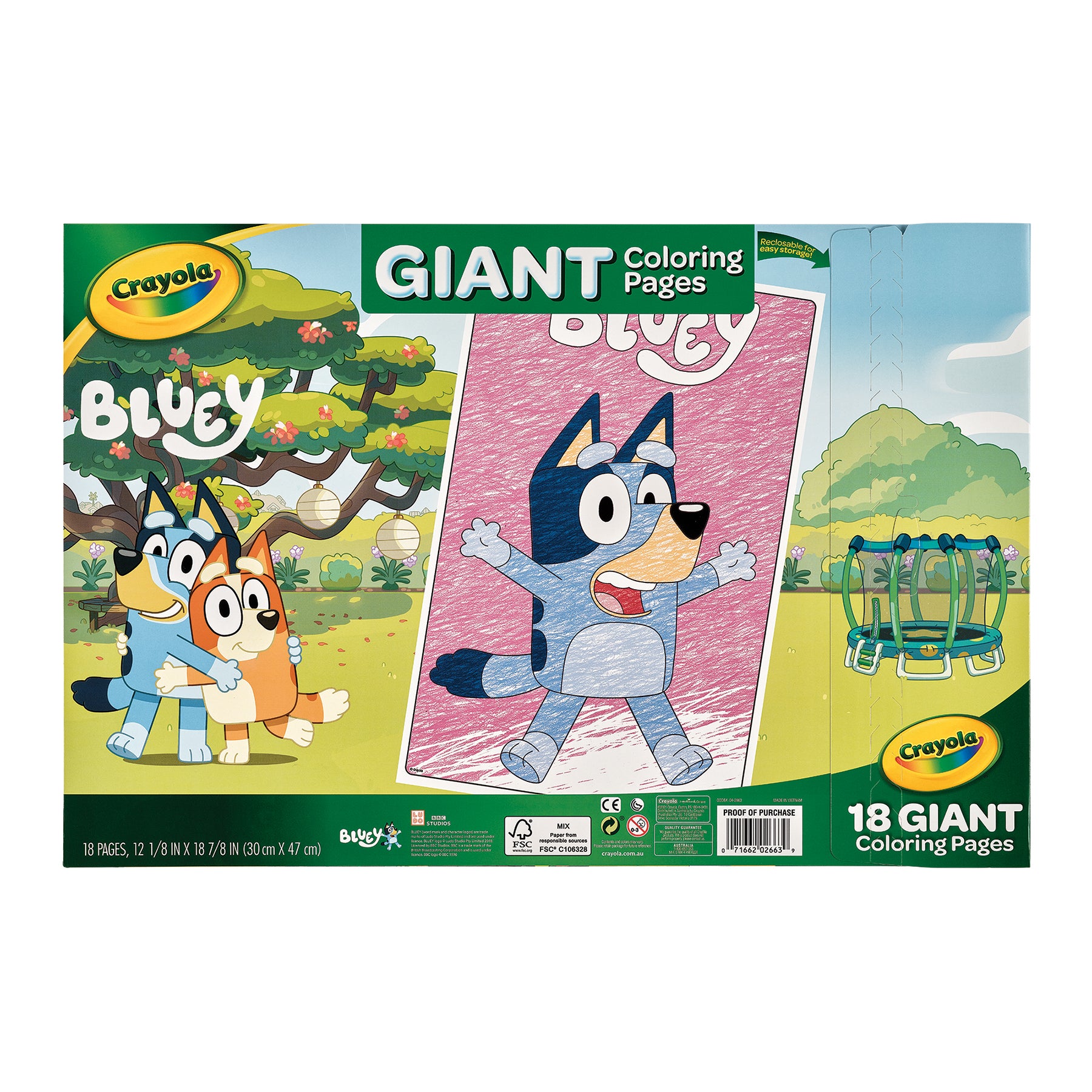 Giant Coloring Pages, Bluey