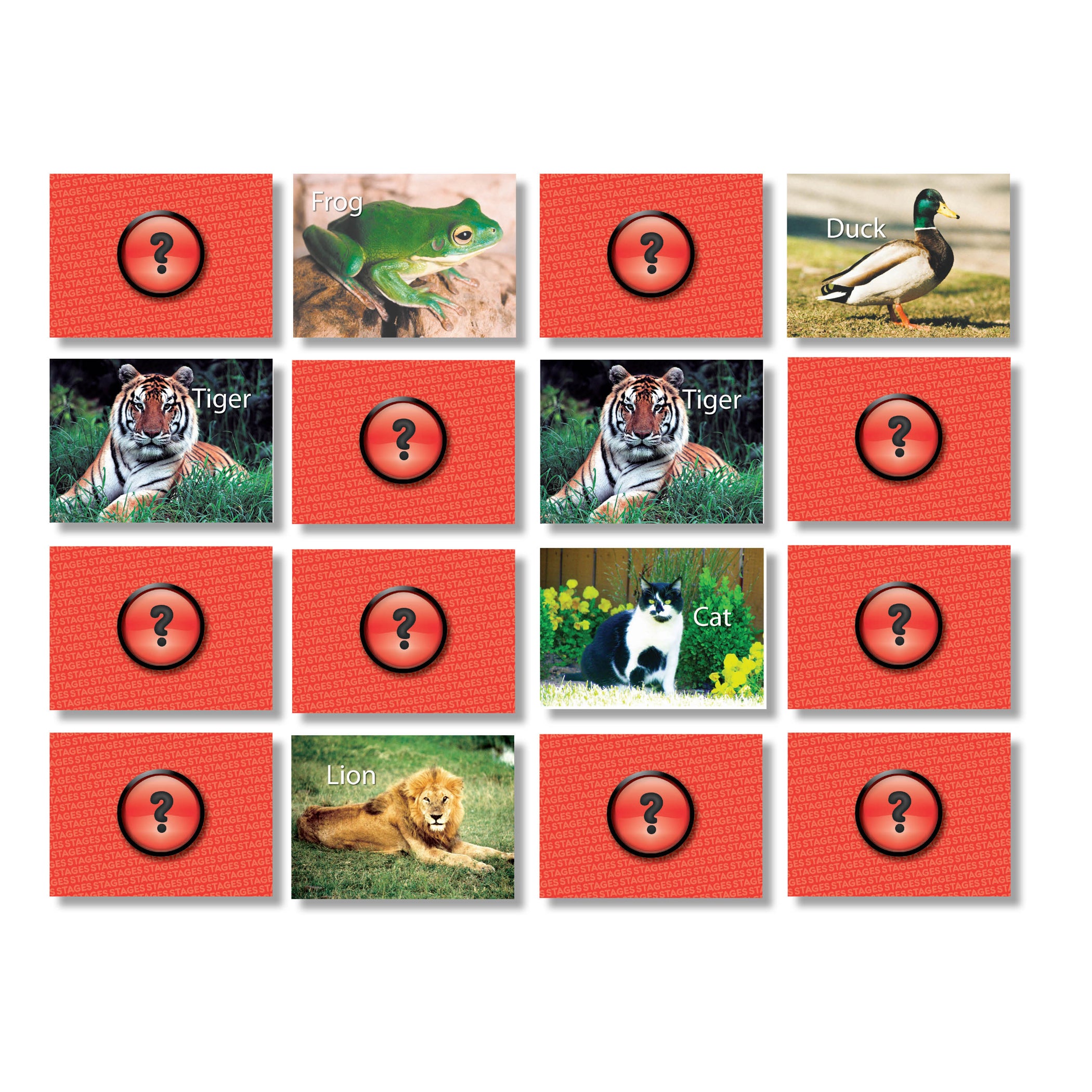 Photographic Memory Matching Game, Animals
