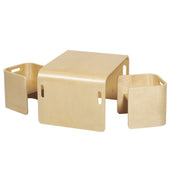 Bentwood Multipurpose Table and Chair Set - Natural