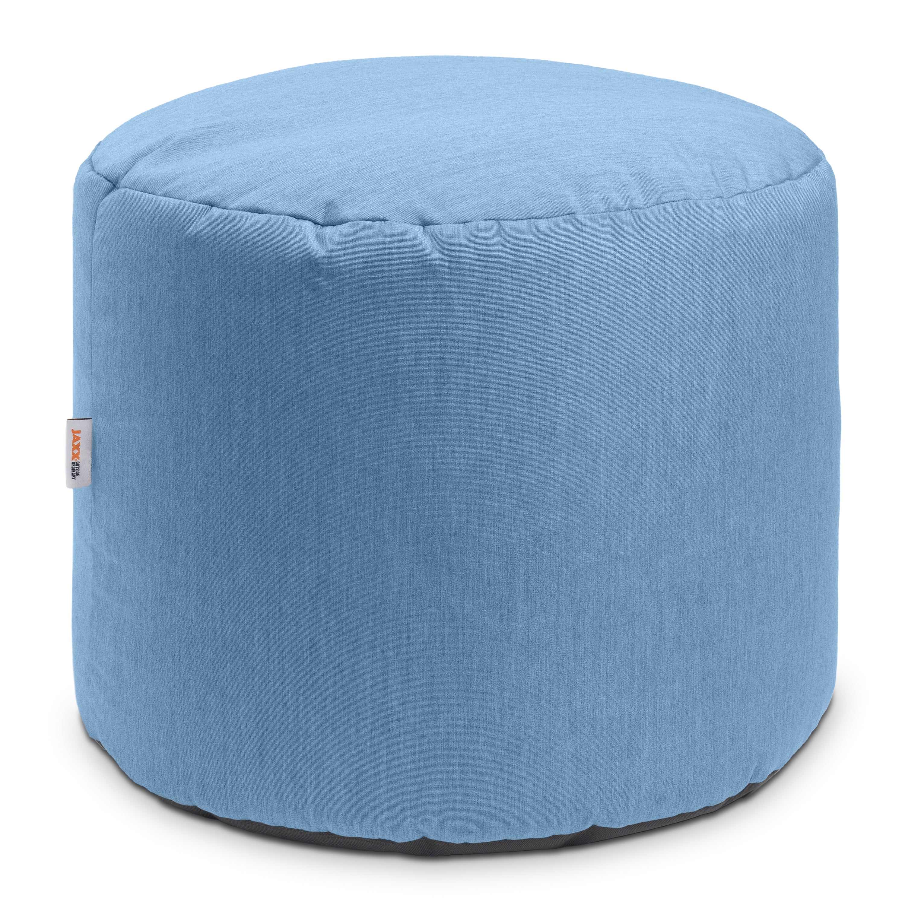 Jaxx Spring Indoor / Outdoor Bean Bag Pouf Ottoman, Sunbrella Ocean