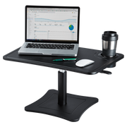 High Rise Height Adjustable Laptop Stand with Storage Cup, Black