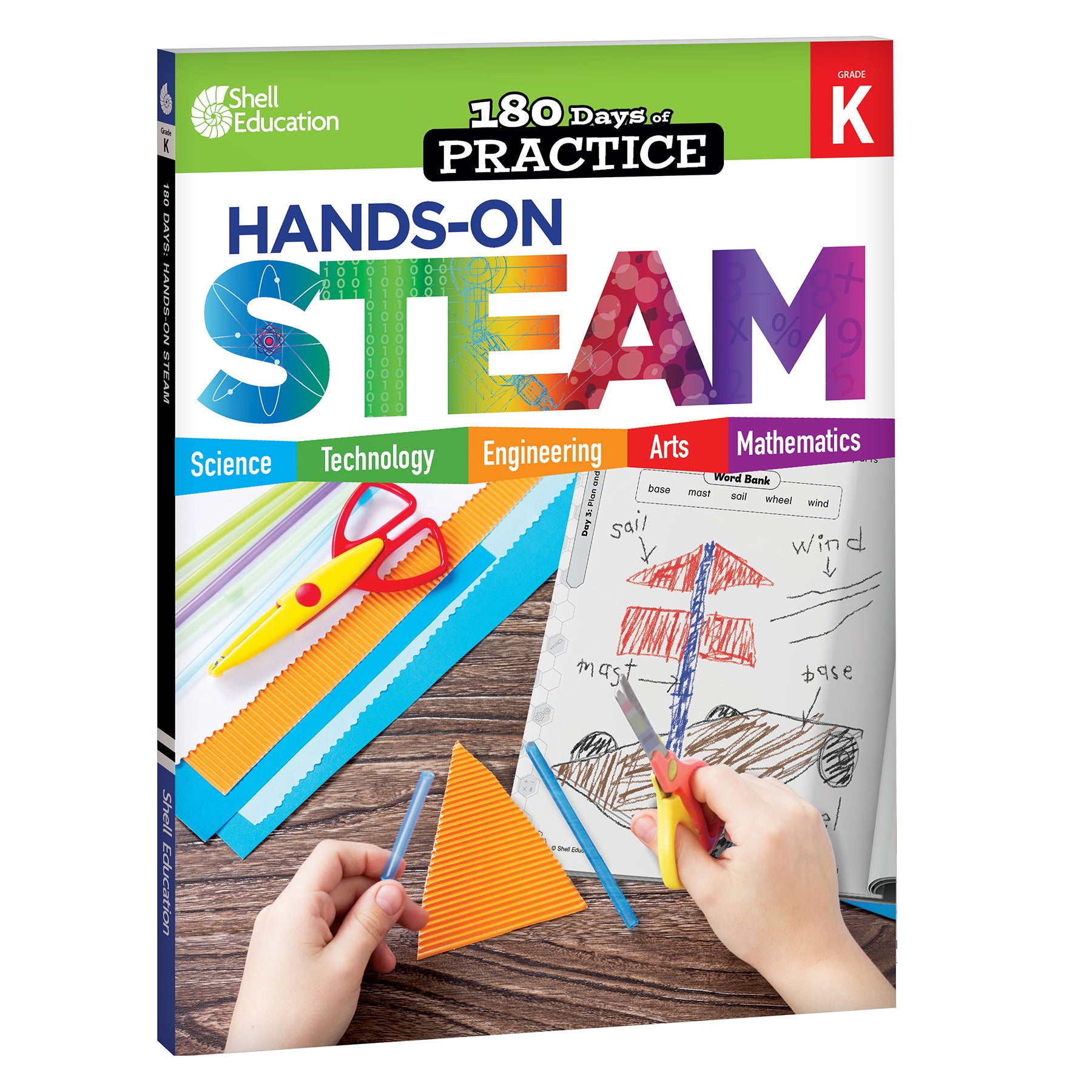 180 Days STEAM, Science, & Math Grade K: 3-Book Set
