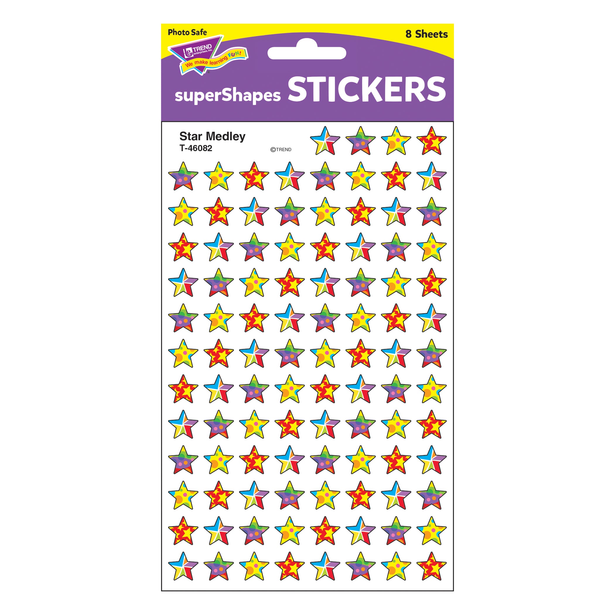 Star Medley superShapes Stickers, 800 ct