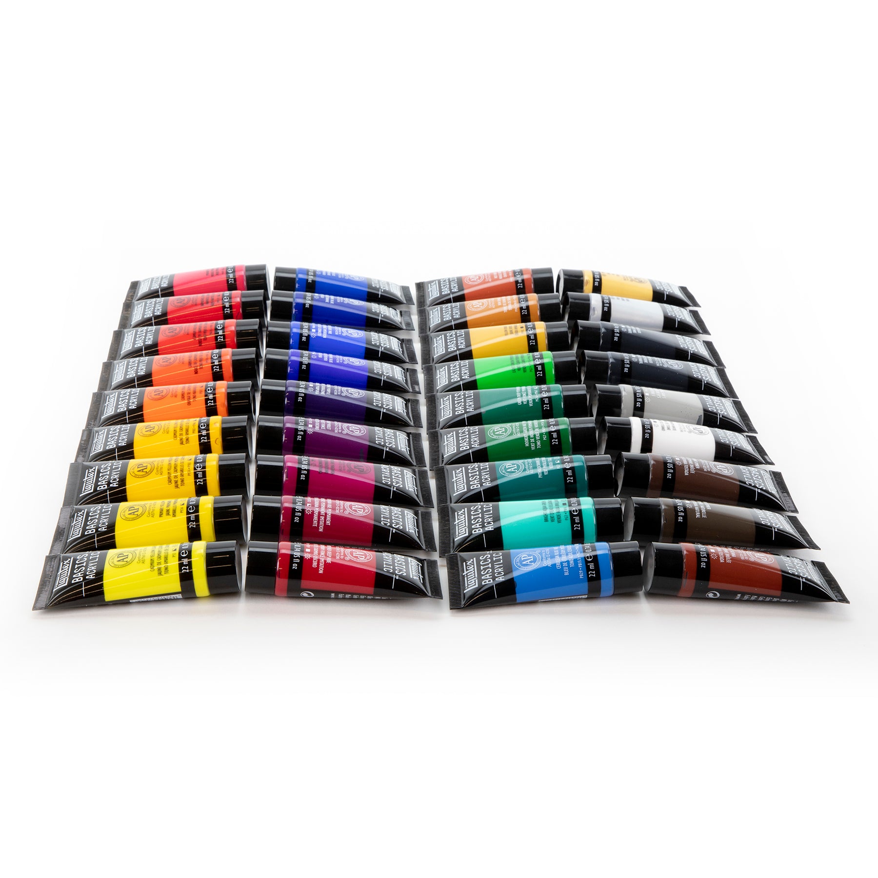 LQ BASICS Acrylic Color 36 x 22ml Tube Set