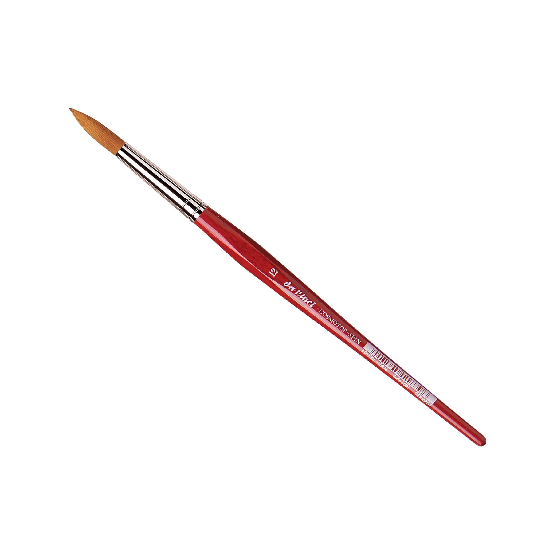 COSMOTOP-SPIN Silkpainting Brush, Synthetic, Watercolor, Round, Size 12