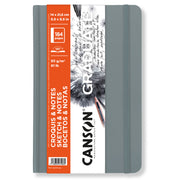 Graduate Sketch & Notes Art Book, Light Gray, Hard Cover Binding, 92 Sheet, 5.5x8.5 inch, 1 Count