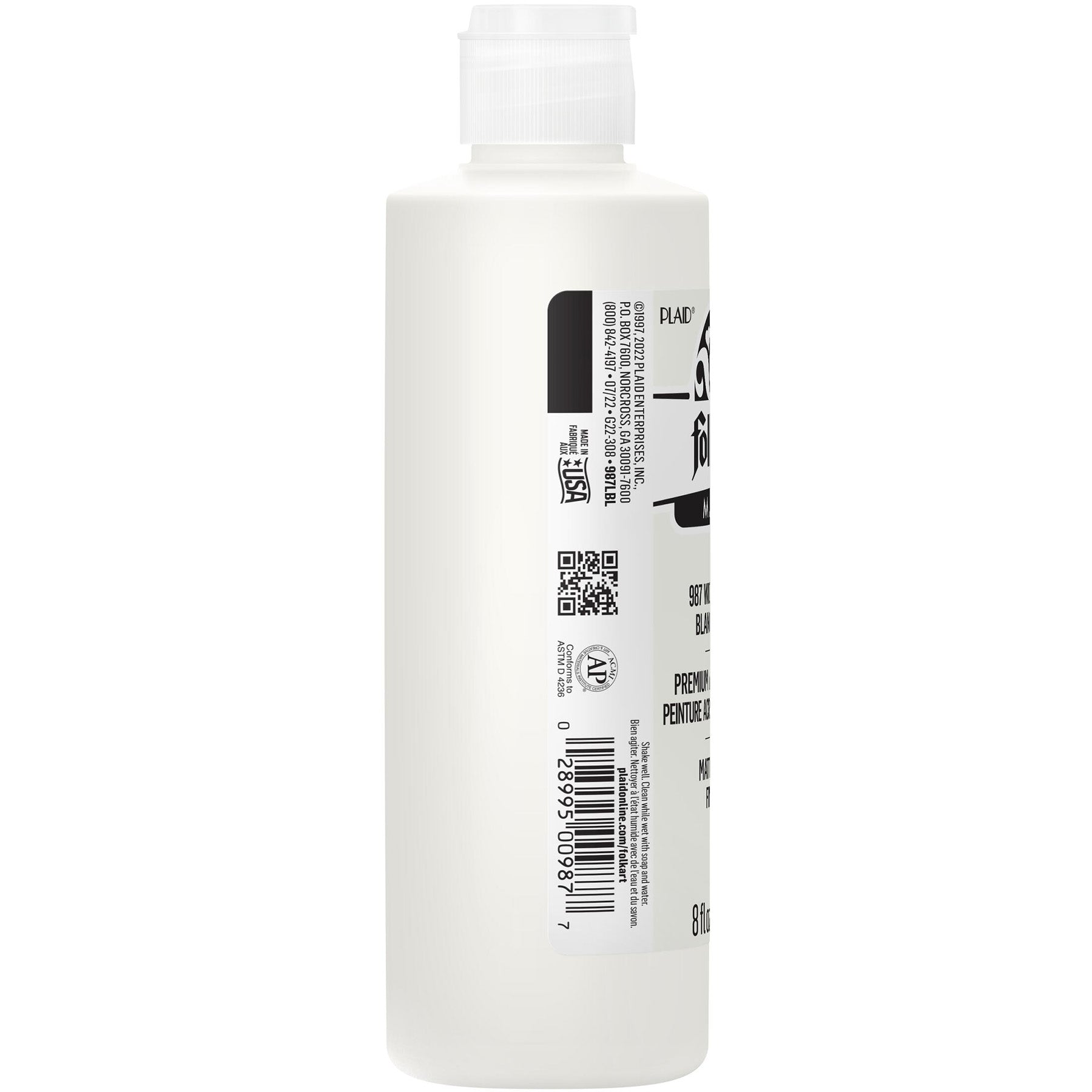 Acrylic Paint Matte, 8oz., Wicker White