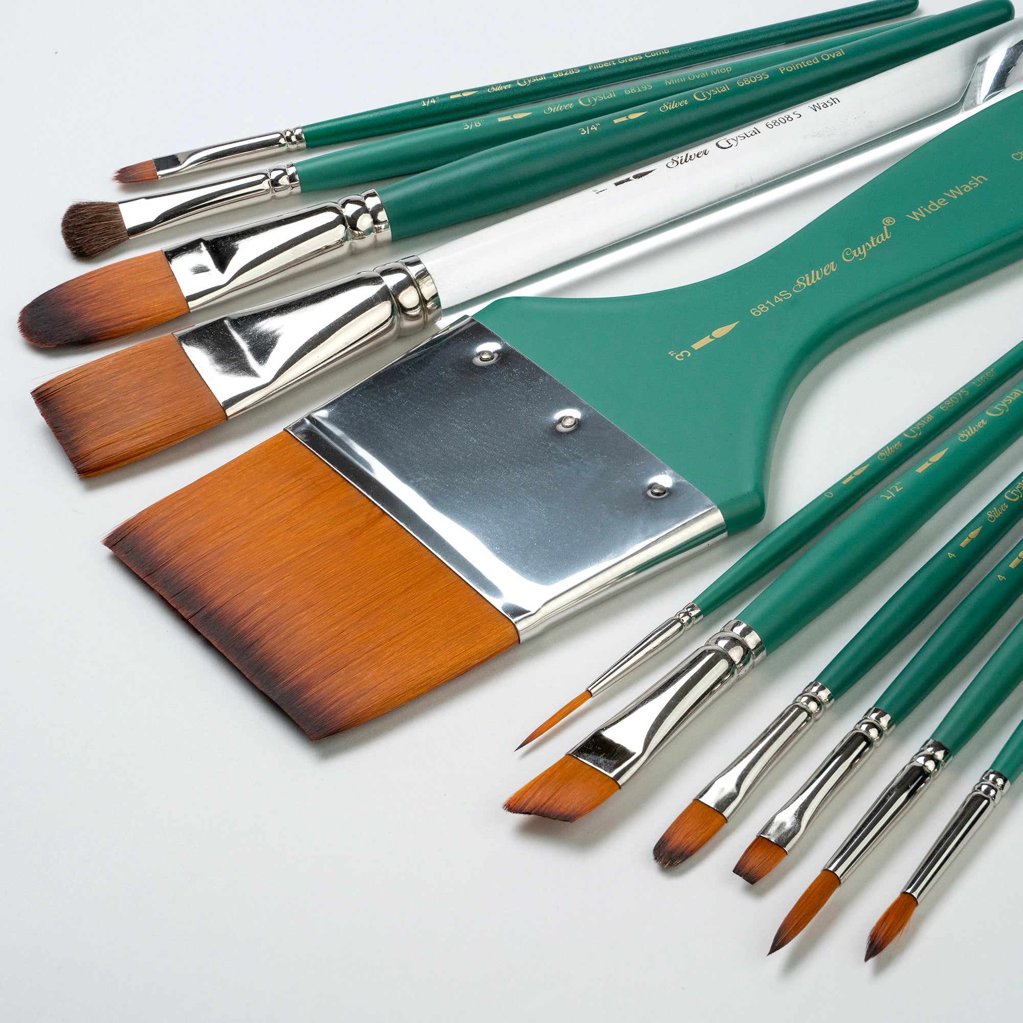 Crystal Variety Brush Set, 11 Brushes