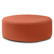 Jaxx Candler Round Couch Ottoman – Oversized Giant Coffee Table Ottoman - Versatile Firm Foam Construction - Kid Safe with Removable Cover, 44”, Luxe Boucle, Boucle Terra Cotta