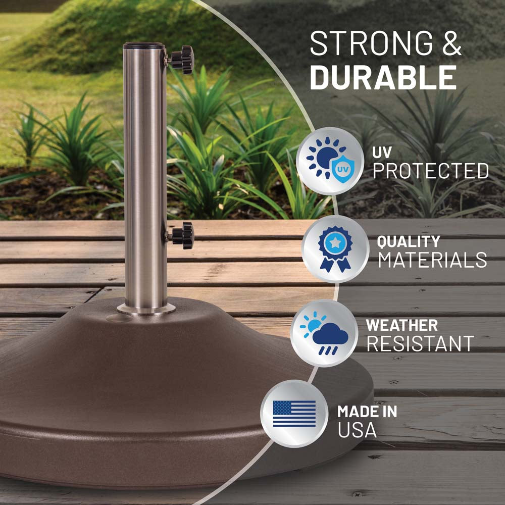 Fillabe Free Standing Commercial Umbrella Base (Bronze)