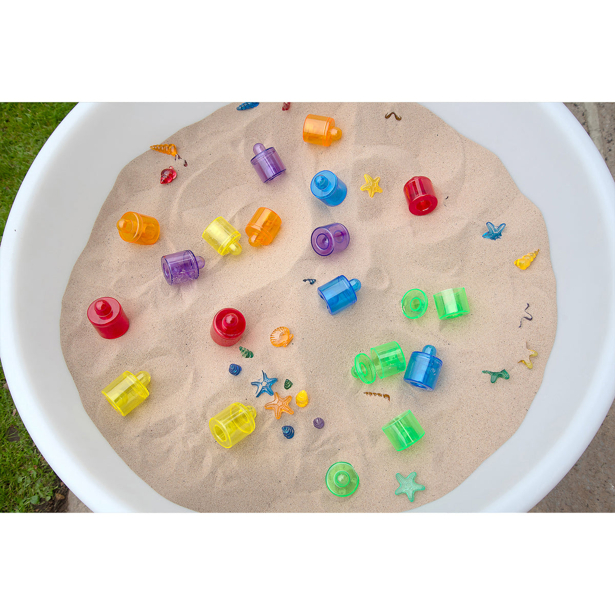 TRANSLUCENT COLOR POTS SET OF 18
