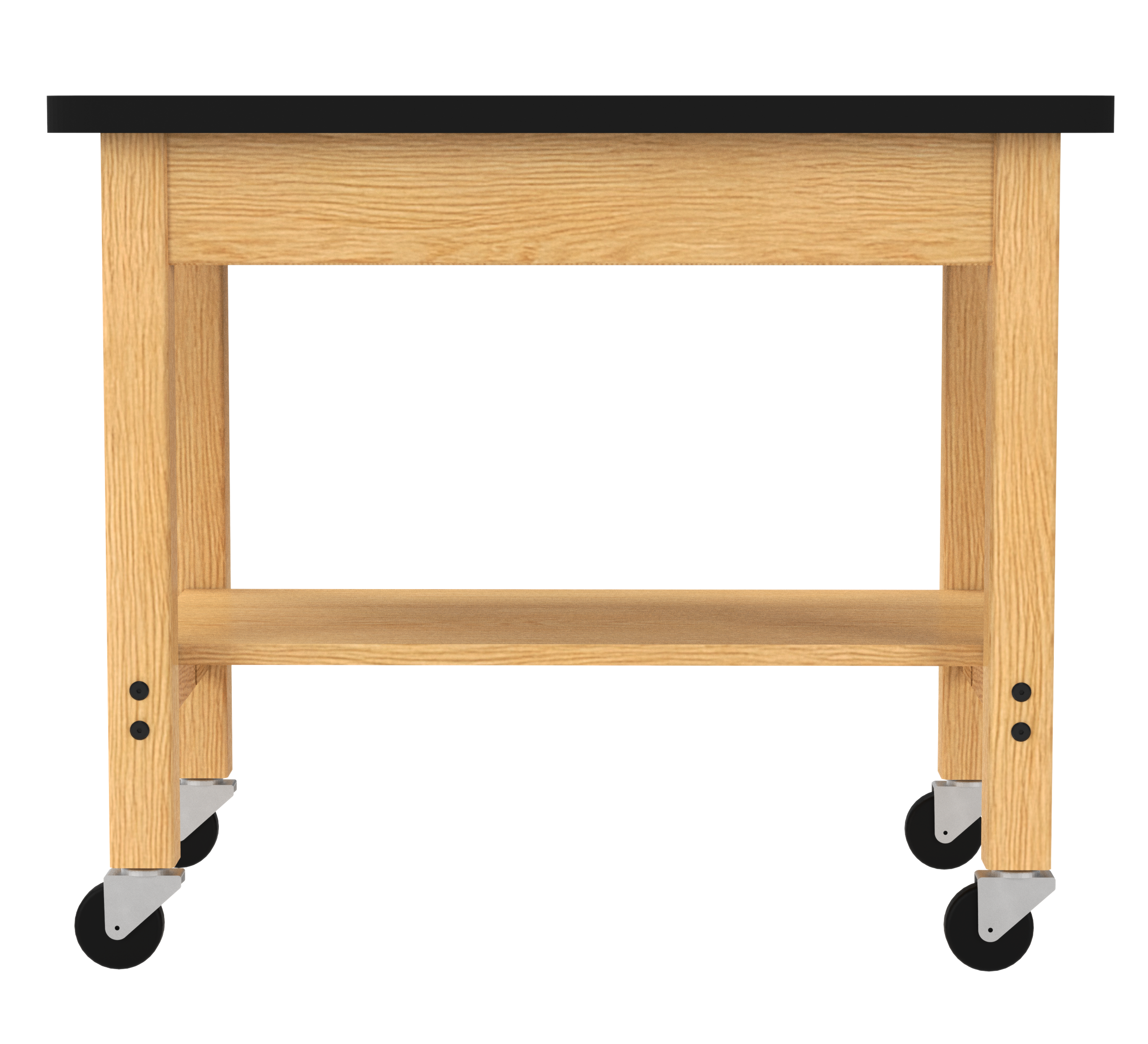 Access Demo Cart - Red Oak, 36"W x 24"D x 30-1/4"H