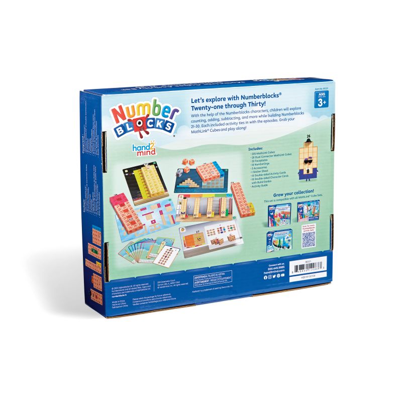 ML Cubes Numberblocks® 21 - 30 Activity Set