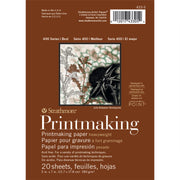 400 Series Printmaking Paper Pad, Heavyweight, Glue Binding, 20 Sheet, 5x7 inch, 1 Count