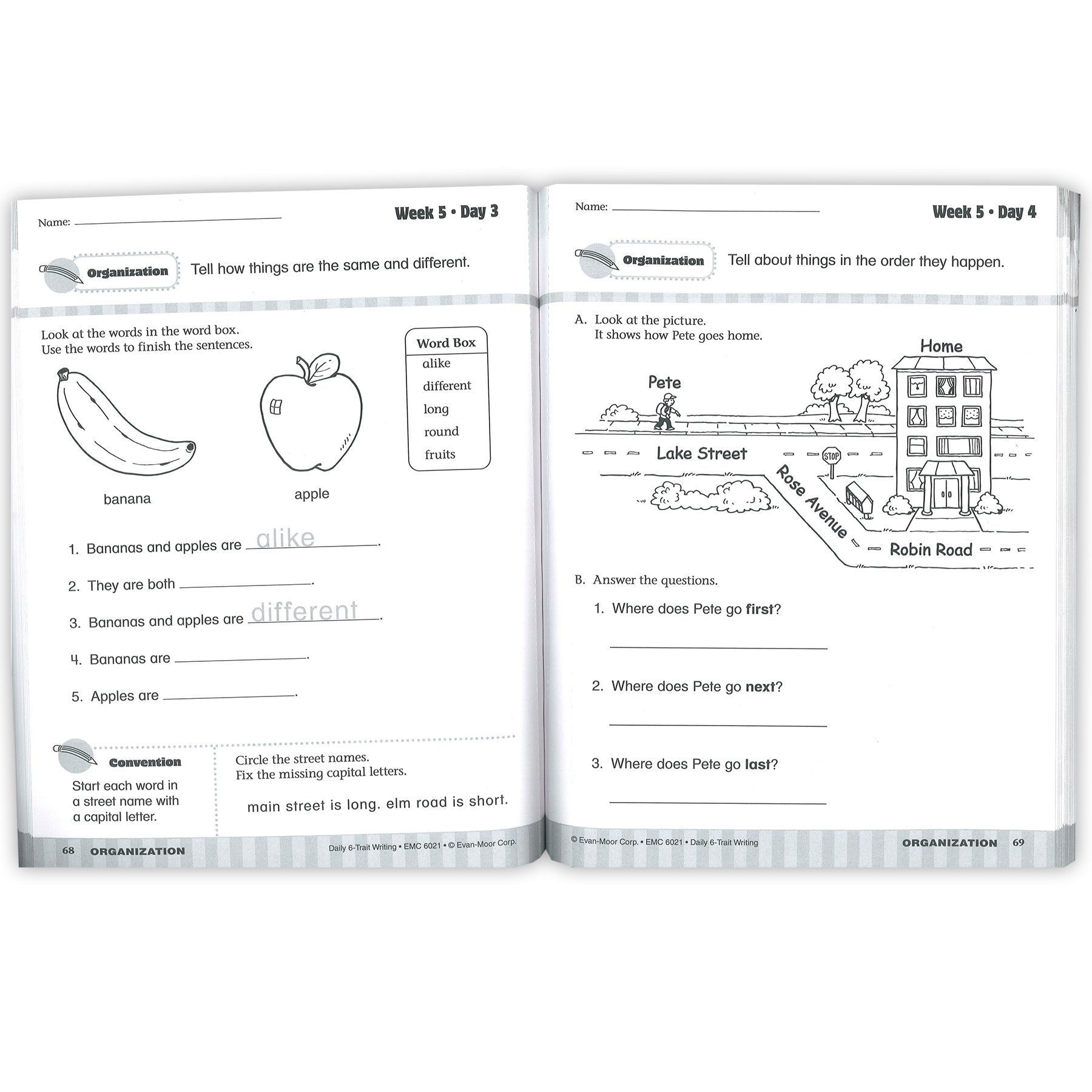 Daily 6-Trait Writing Book, Grade 1
