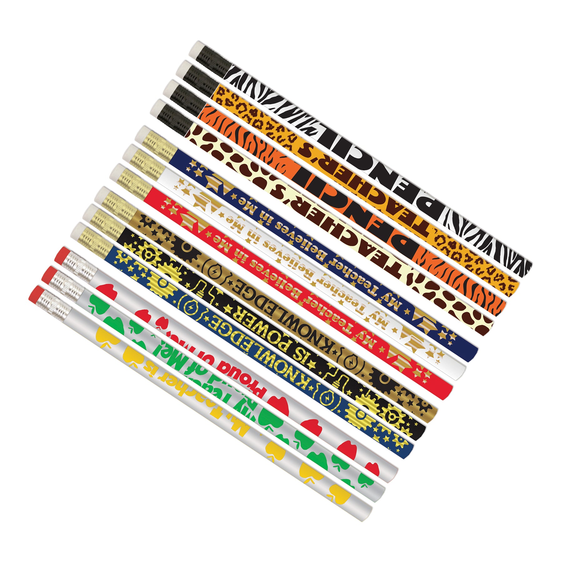 Teacher Rewards Pencils Assortment, Pack of 144