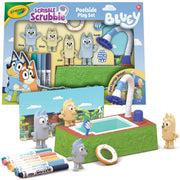 Crayola Scribble Scrubbies Bluey Poolside Playset, 4 Ct Bluey Toys for Kids, Coloring Gift for Kids