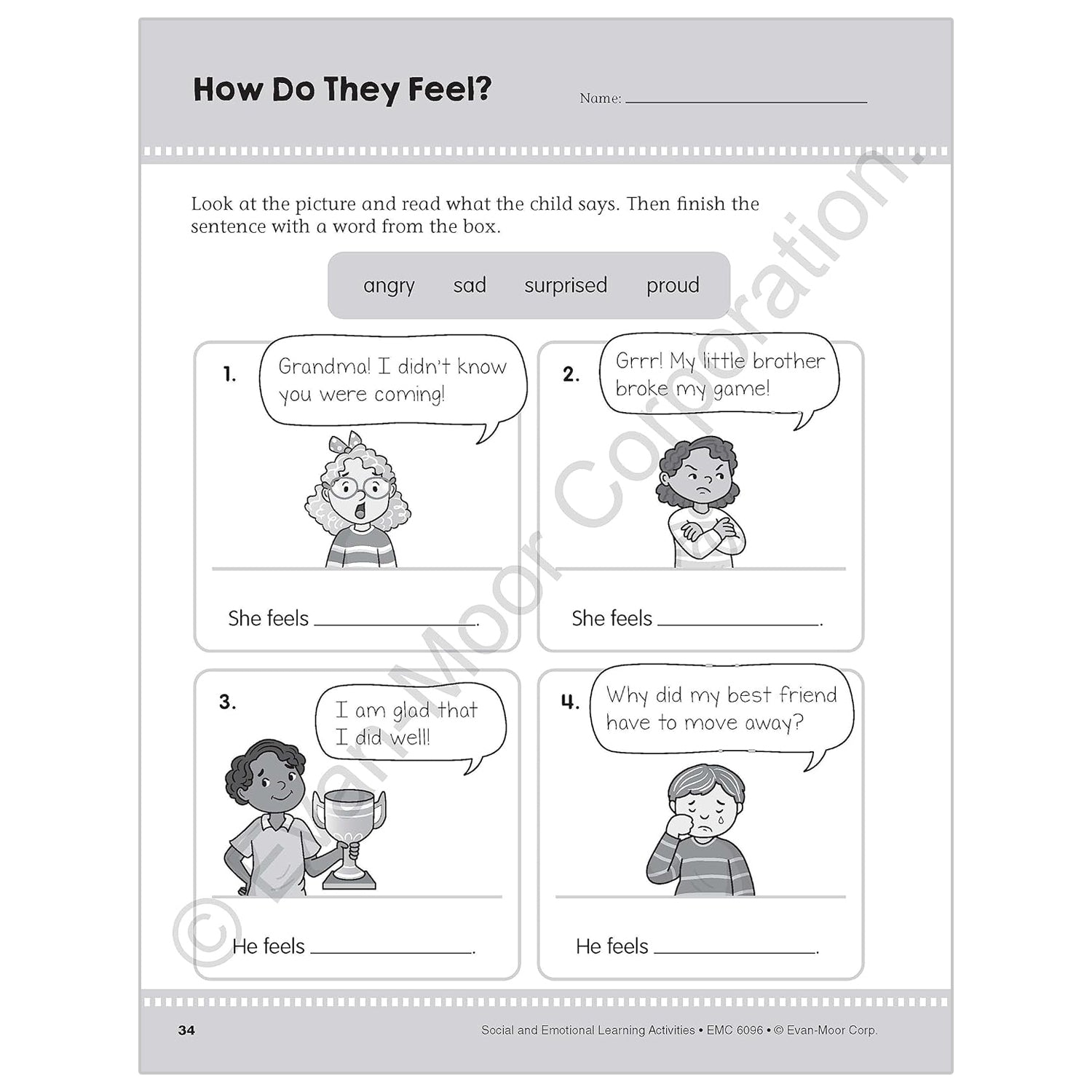 Social and Emotional Learning Activities, Grades 1-2