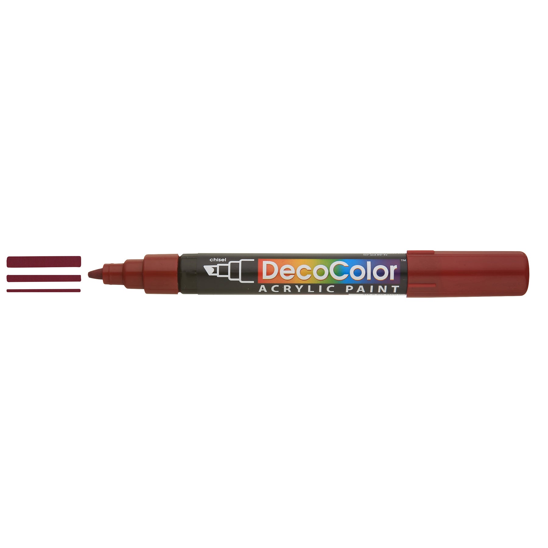 DecoColor® Acrylic Paint Pen, 315-S, Chisel Tip, English Red #28