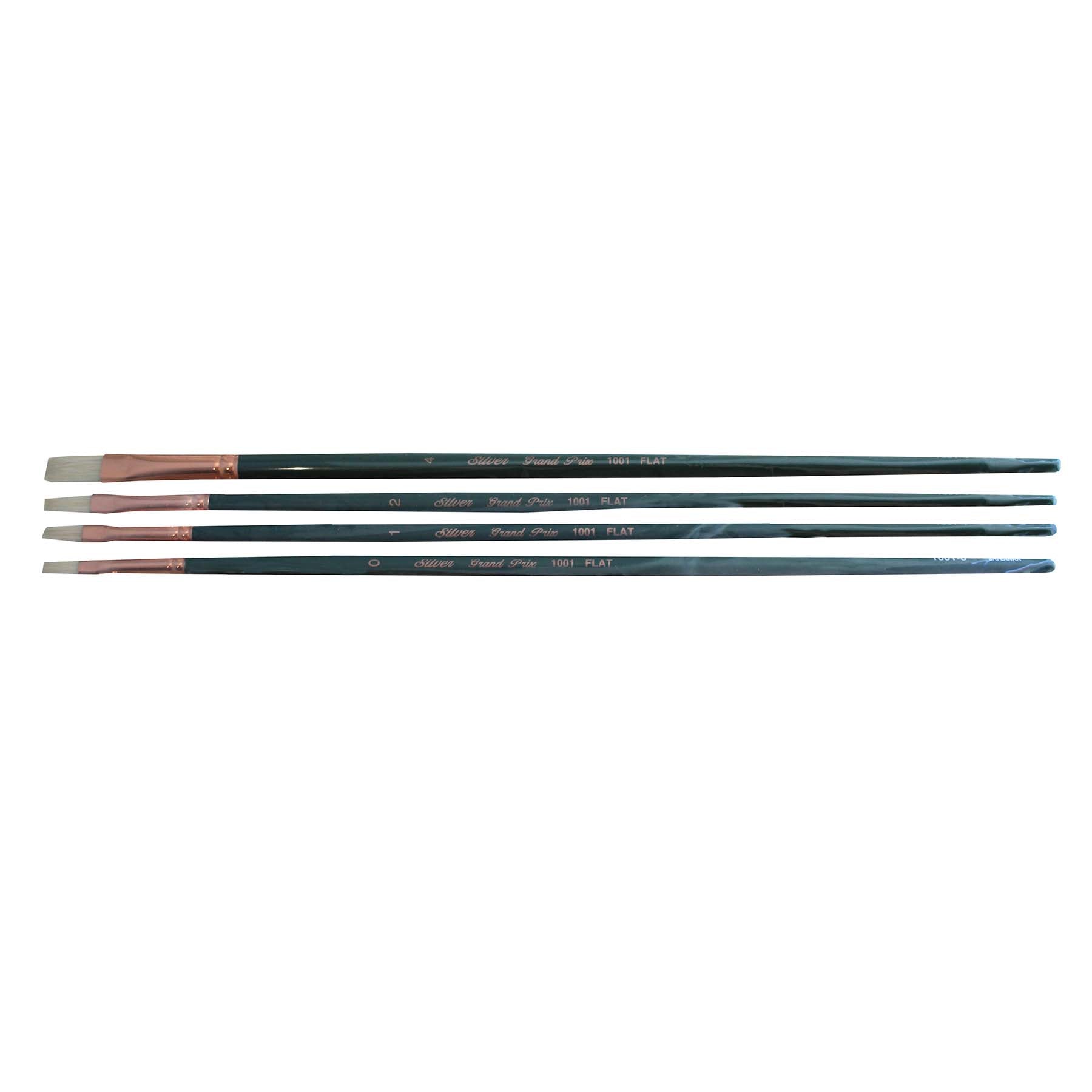 Grand Prix Small Flats, 4 Brushes