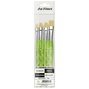 FIT Synthetics Student Brushes, Synthetic, Acrylic & Oil, Flat, Series 379, 7 Brush Set