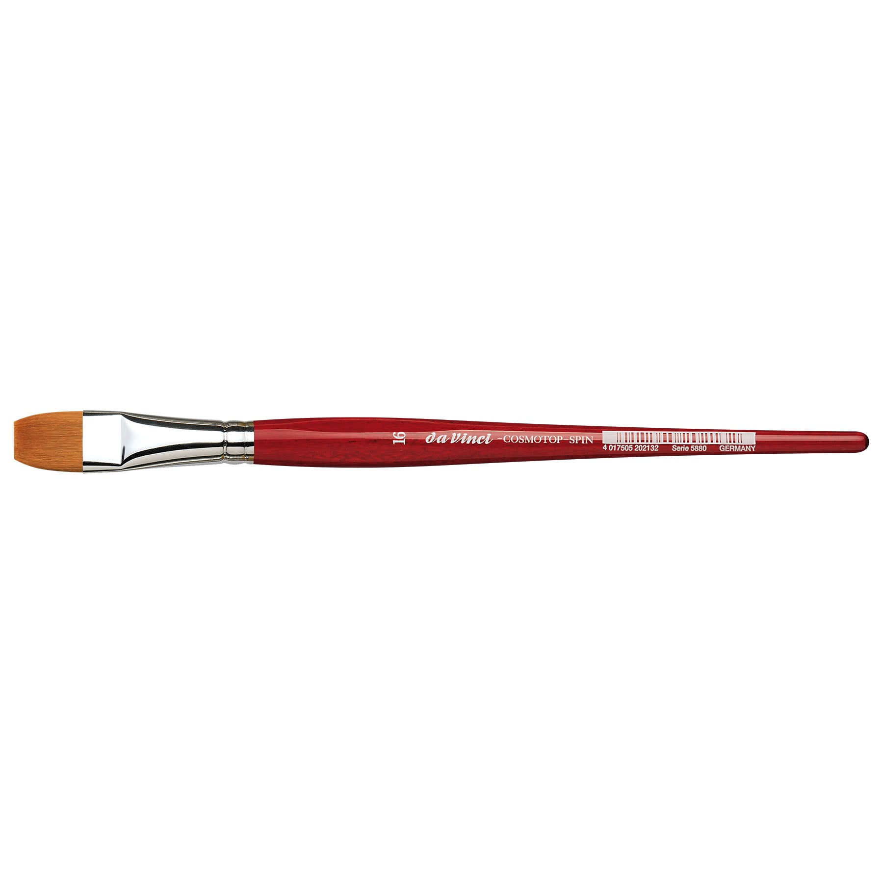 COSMOTOP-SPIN Silkpainting Brush, Synthetic, Watercolor, Flat, Size 16
