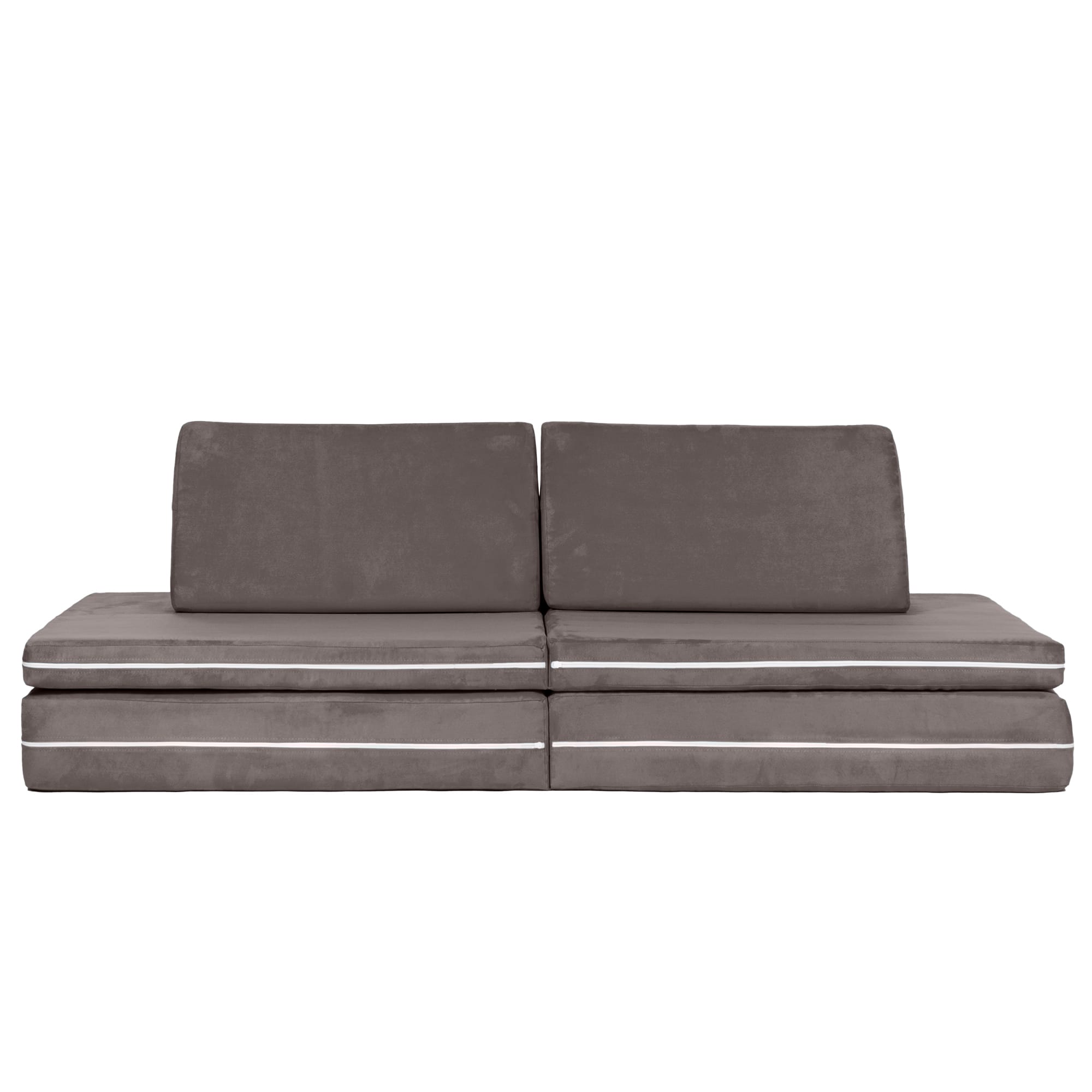 Jaxx Tybee Large Outdoor Lounge w/ Bolster and Ottoman - Sunbrella Breeze