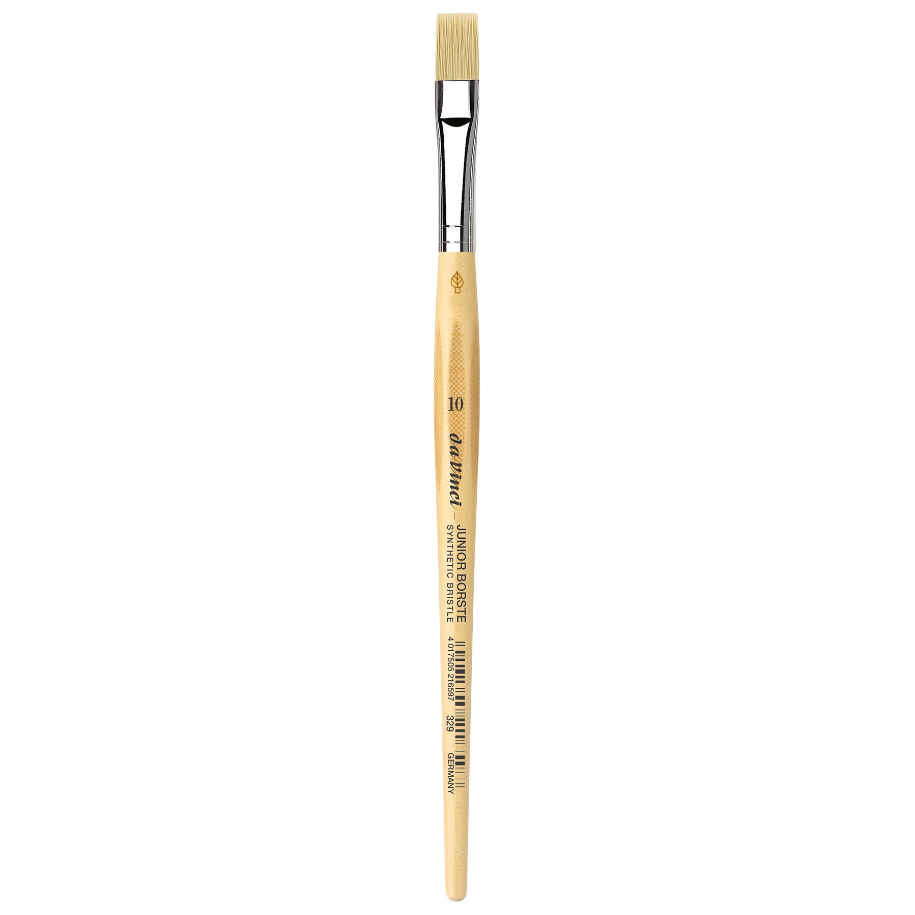 JUNIOR BORSTE Synthetic Student Brush, Synthetic, Tempera, Flat, Series 329, Size 10