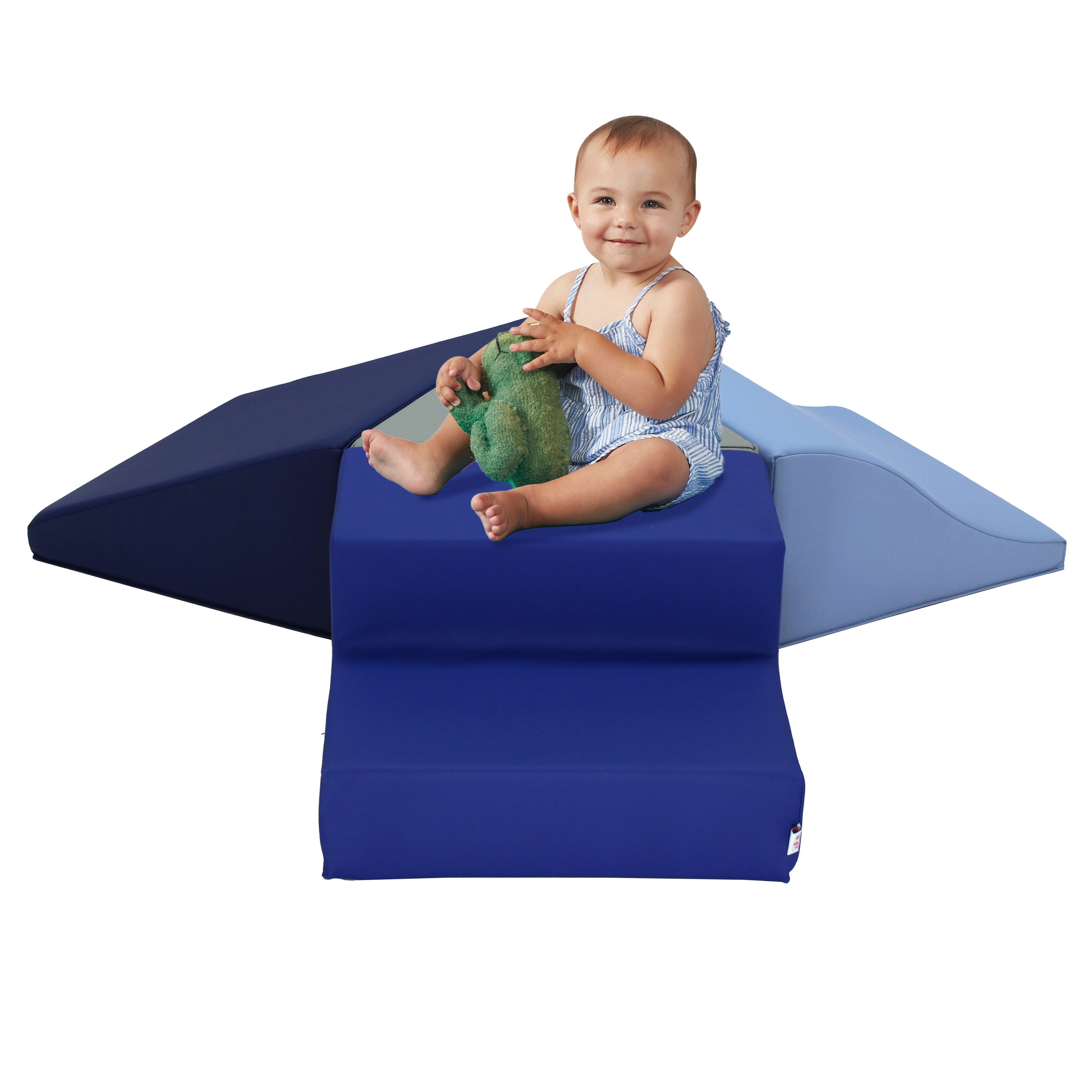 SoftScape Toddler Playtime Junction Climber - Navy/Powder Blue