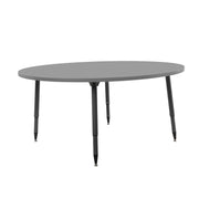 Adapte 60" Round Thermofused Activity Table with Adjustable Tapered Legs - North Sea/North Sea