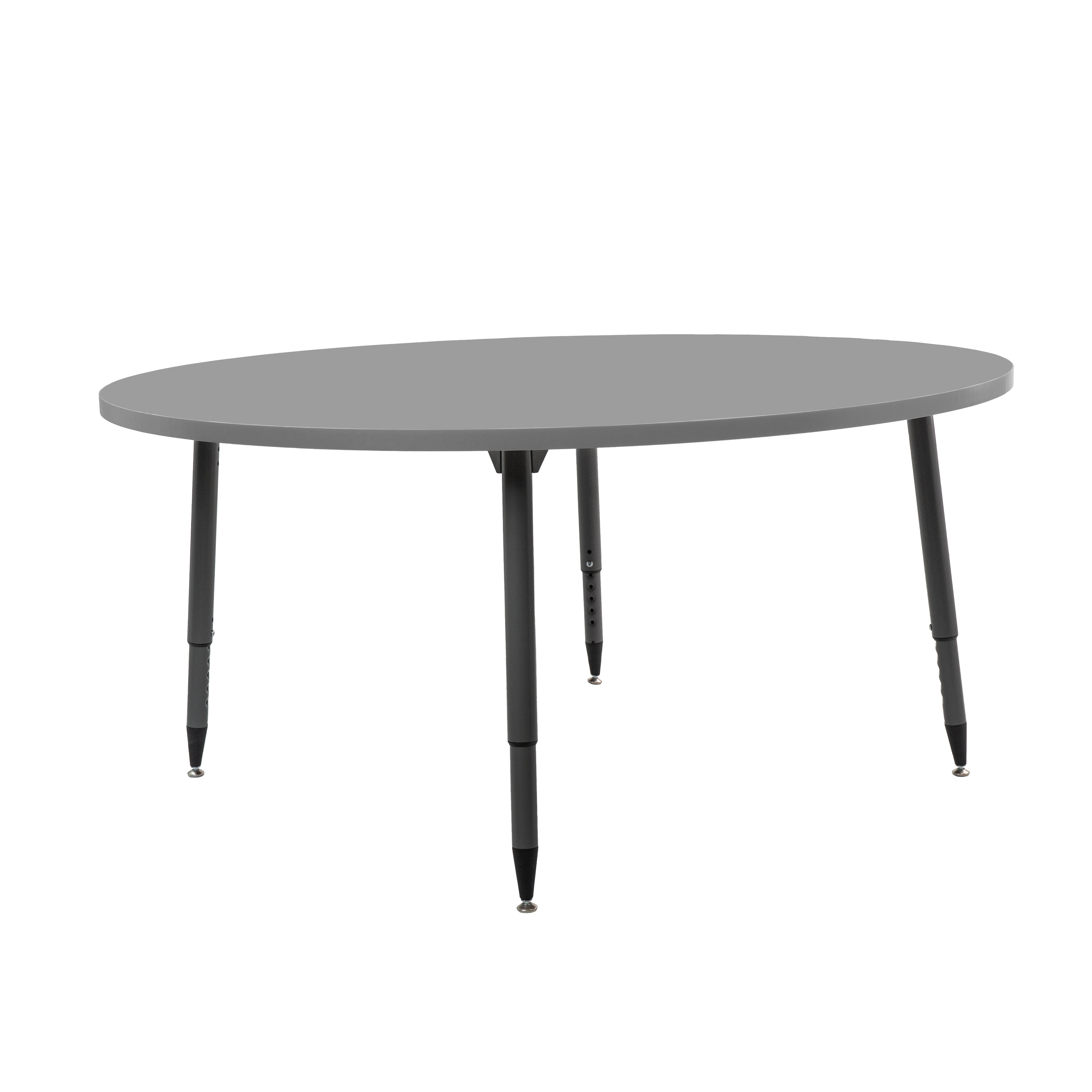 Adapte 60" Round Thermofused Activity Table with Adjustable Tapered Legs - North Sea/North Sea