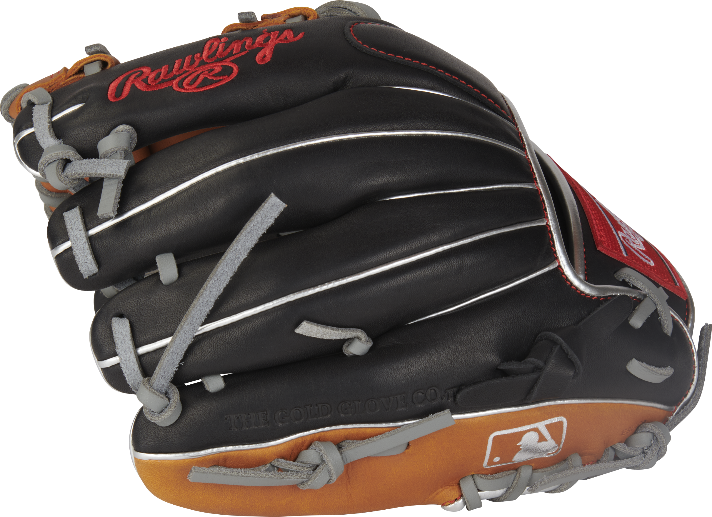 Rawlings R9 Baseball Contour Series 11.25-Inch Baseball Glove  - Right Hand Thrower - Black/Tan