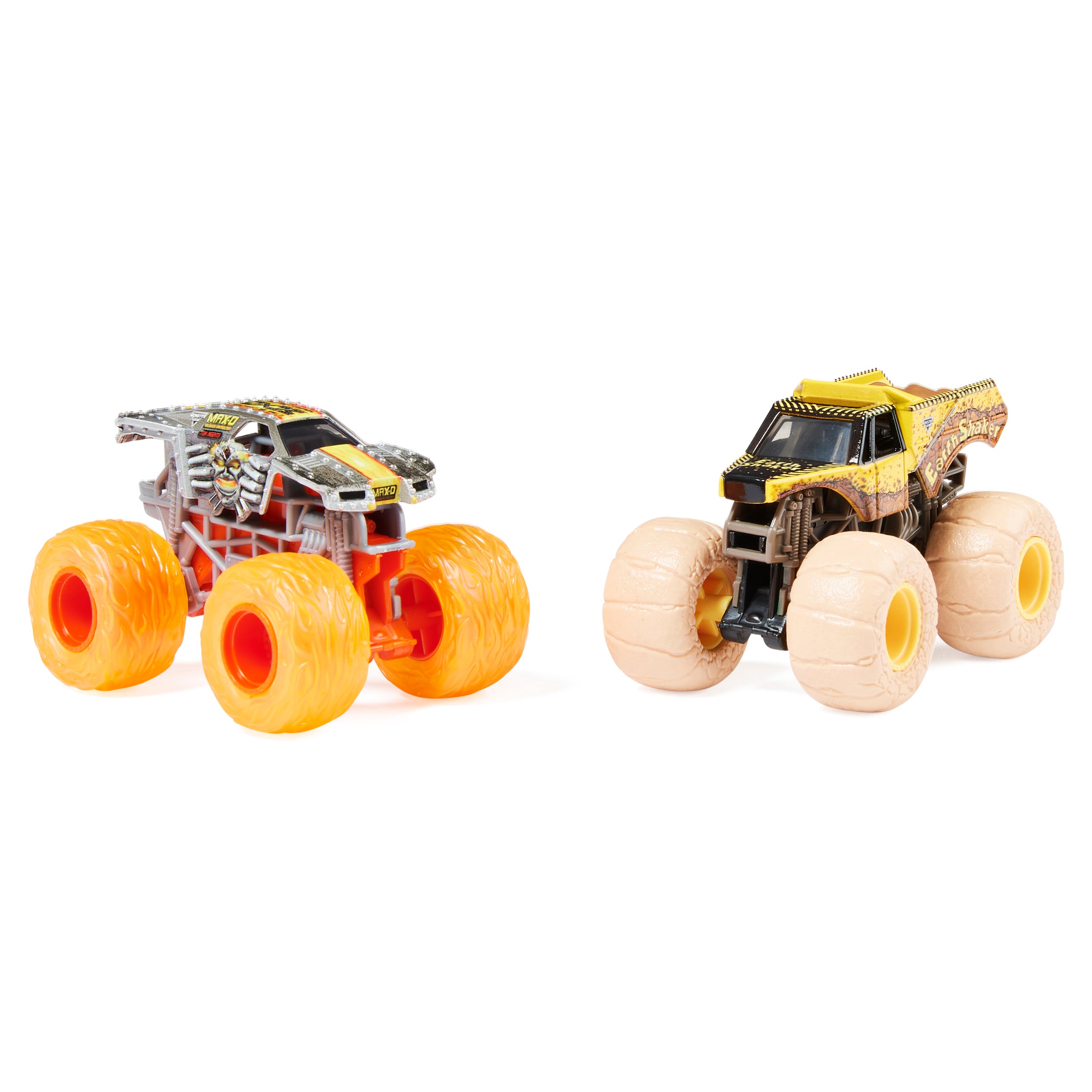 Monster Jam, Official 1:64 Scale Die-Cast Monster Trucks 2-Pack Style May Vary