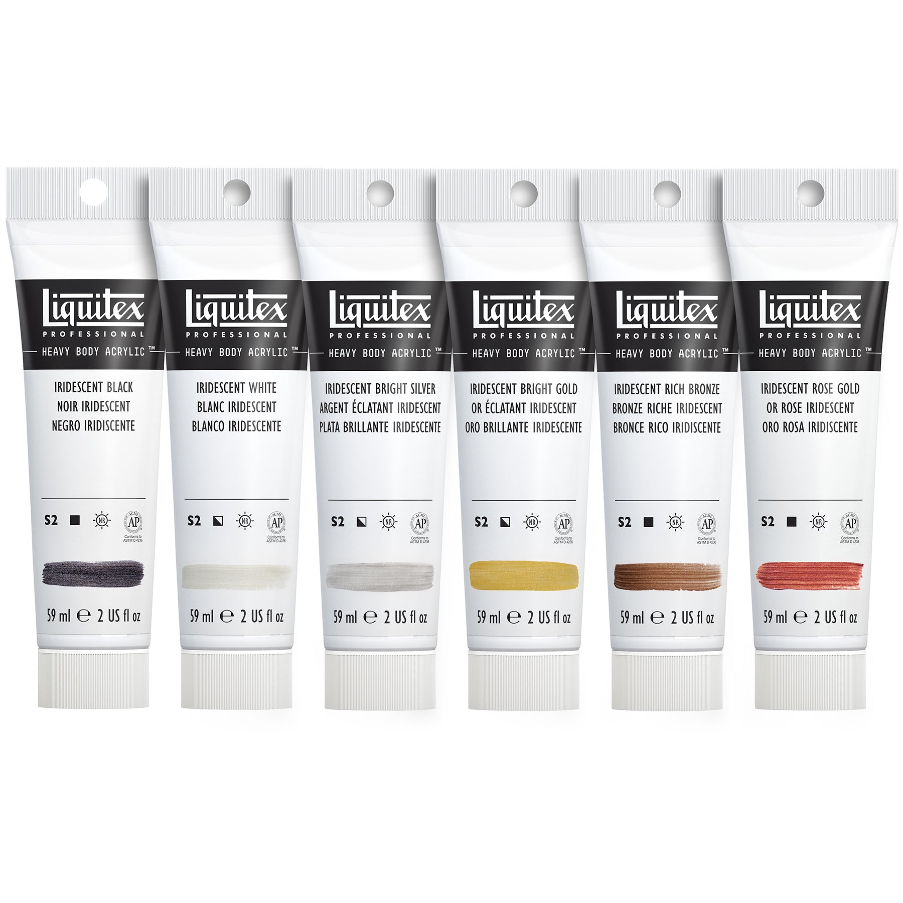 Heavy Body Color - Iridescent 6 x 59ml Set