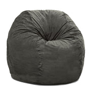 Jaxx 4 ft Round Bean Bag Chair for Adults, Charcoal