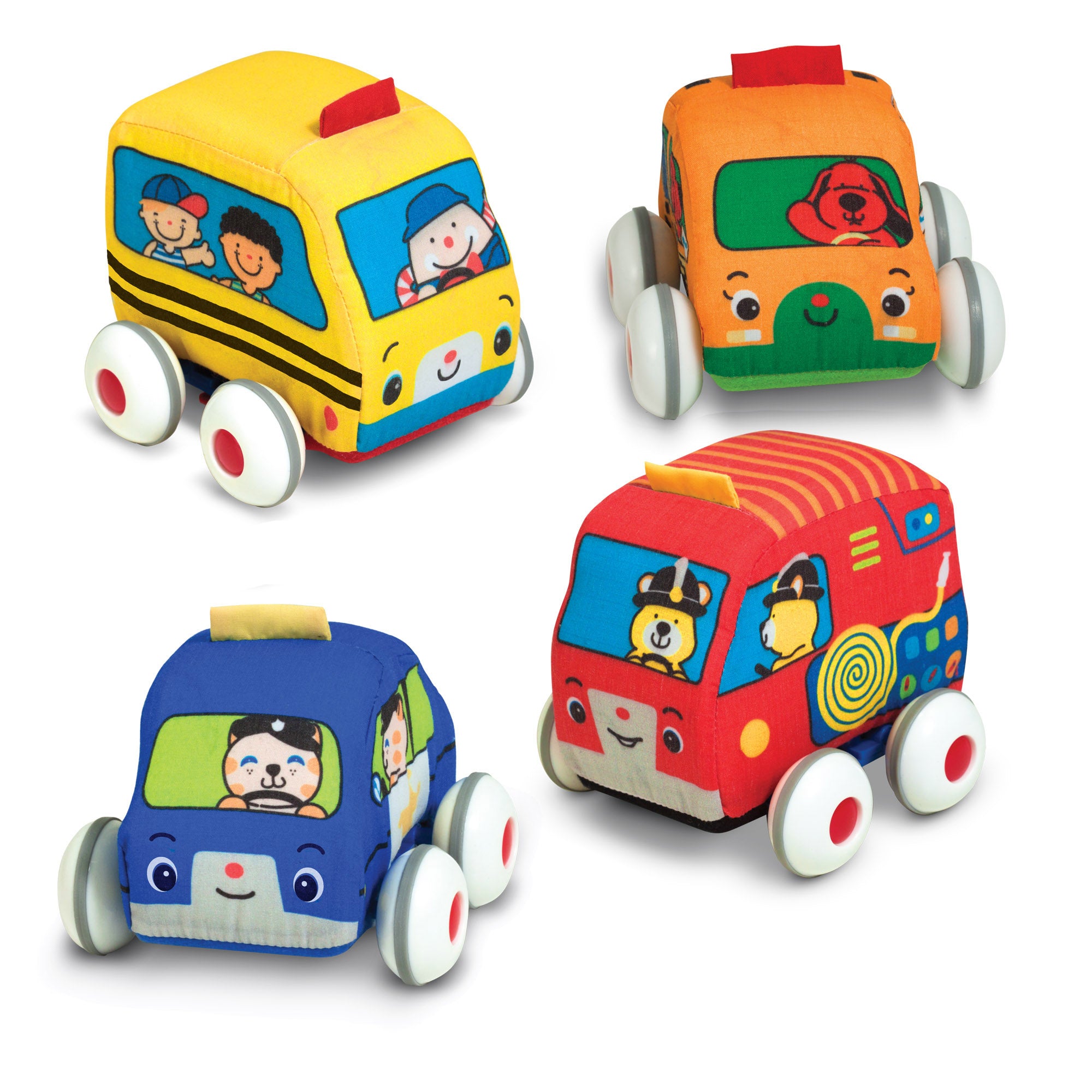 Pull-Back Vehicles, Set of 4