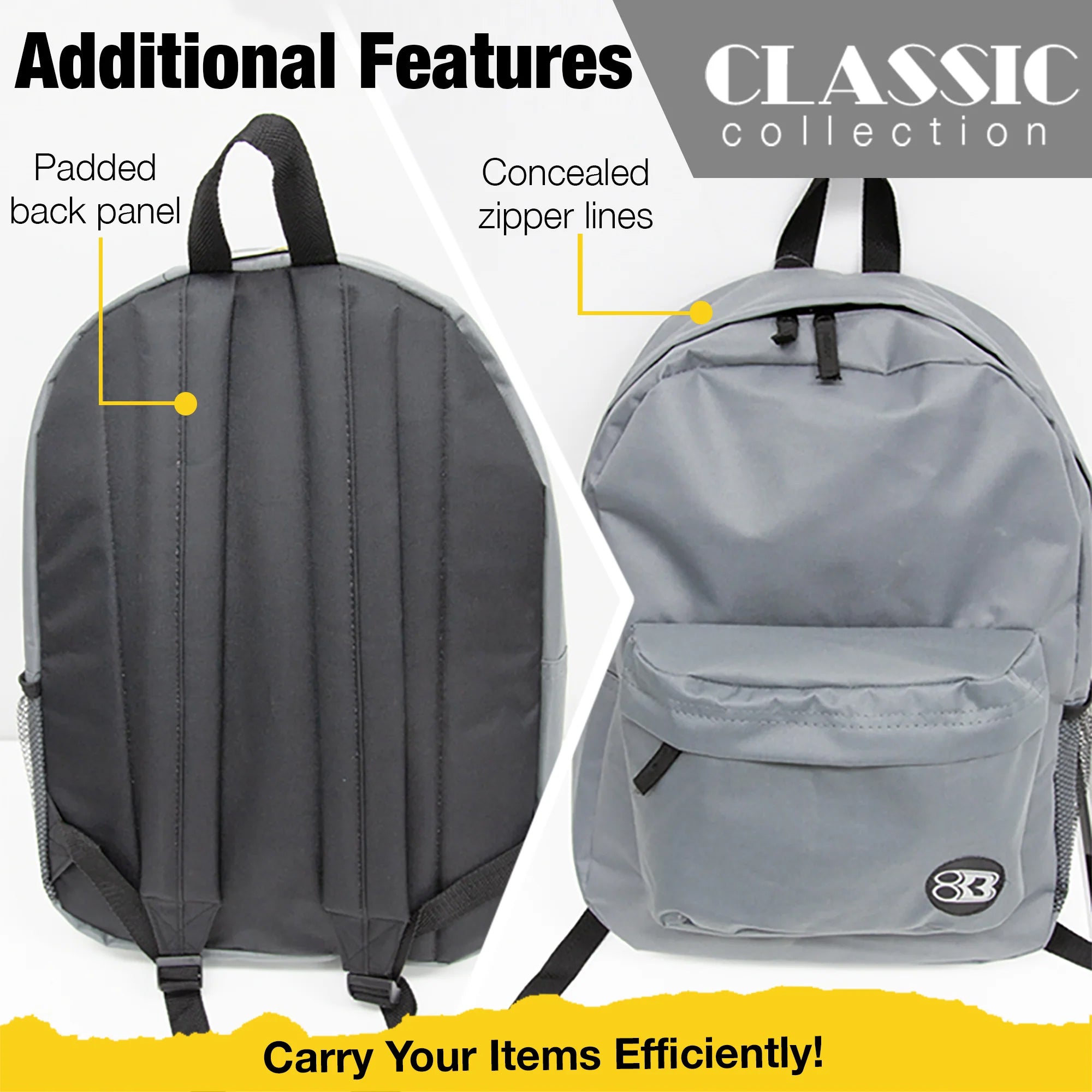 Basic Backpack 16" Purple