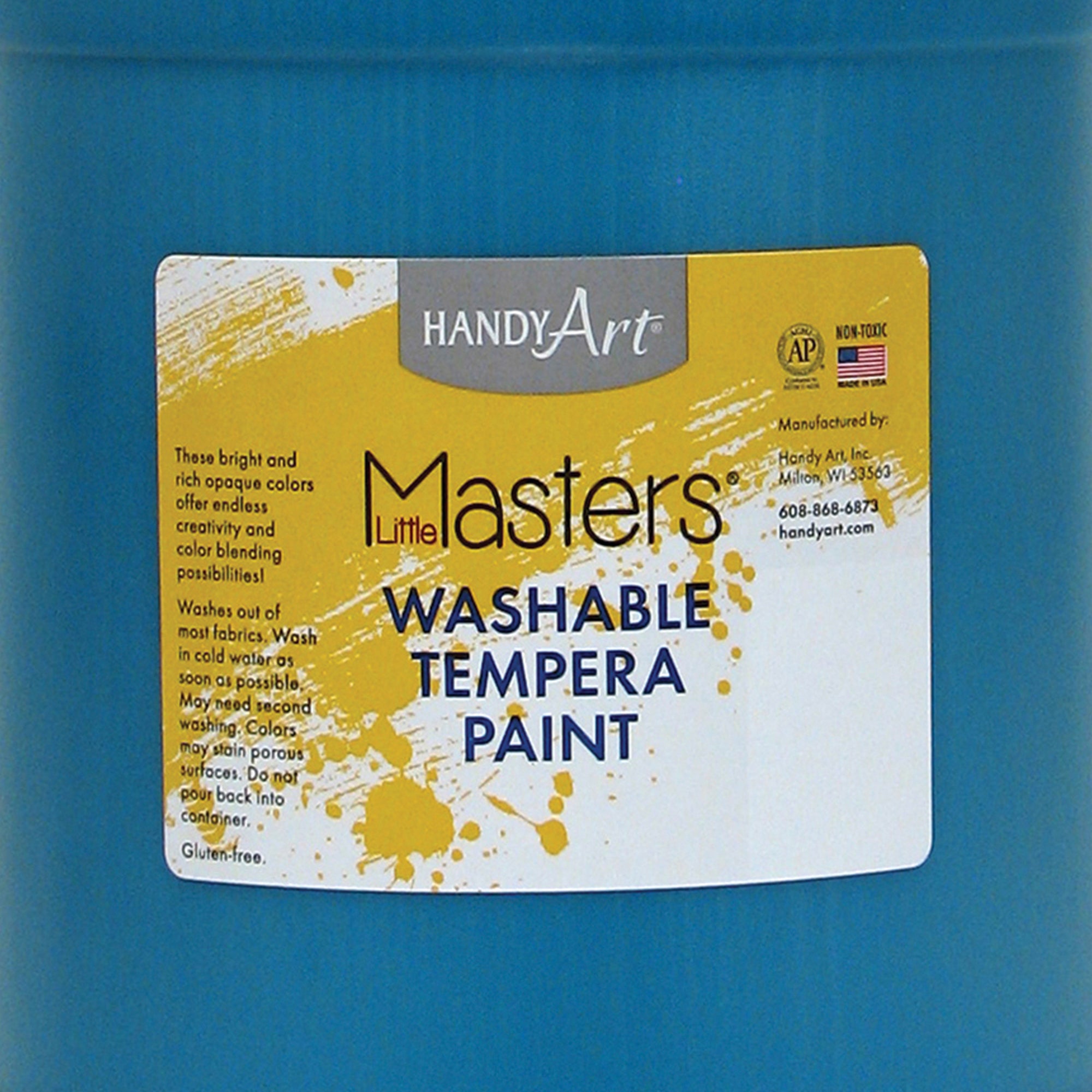 Little Masters® Washable Tempera Paint, Turquoise, Gallon