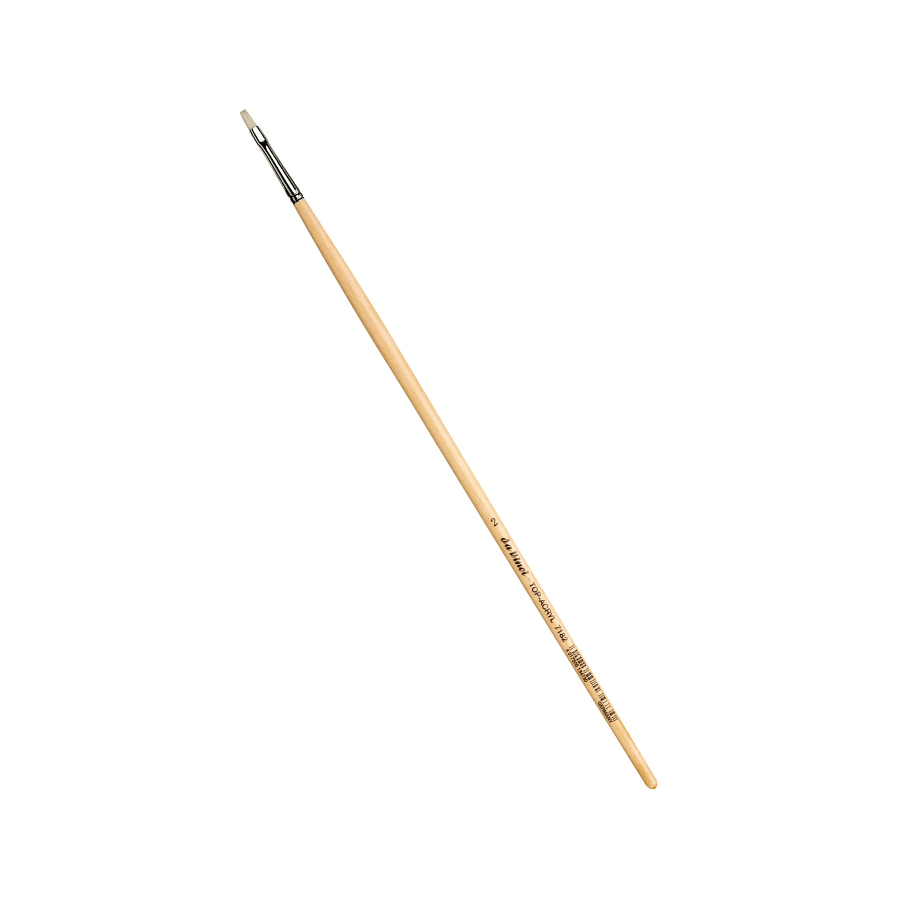TOP-ACRYL Bright White Brush, Synthetic, Acrylic & Oil, Flat, Series 7182, Size 2