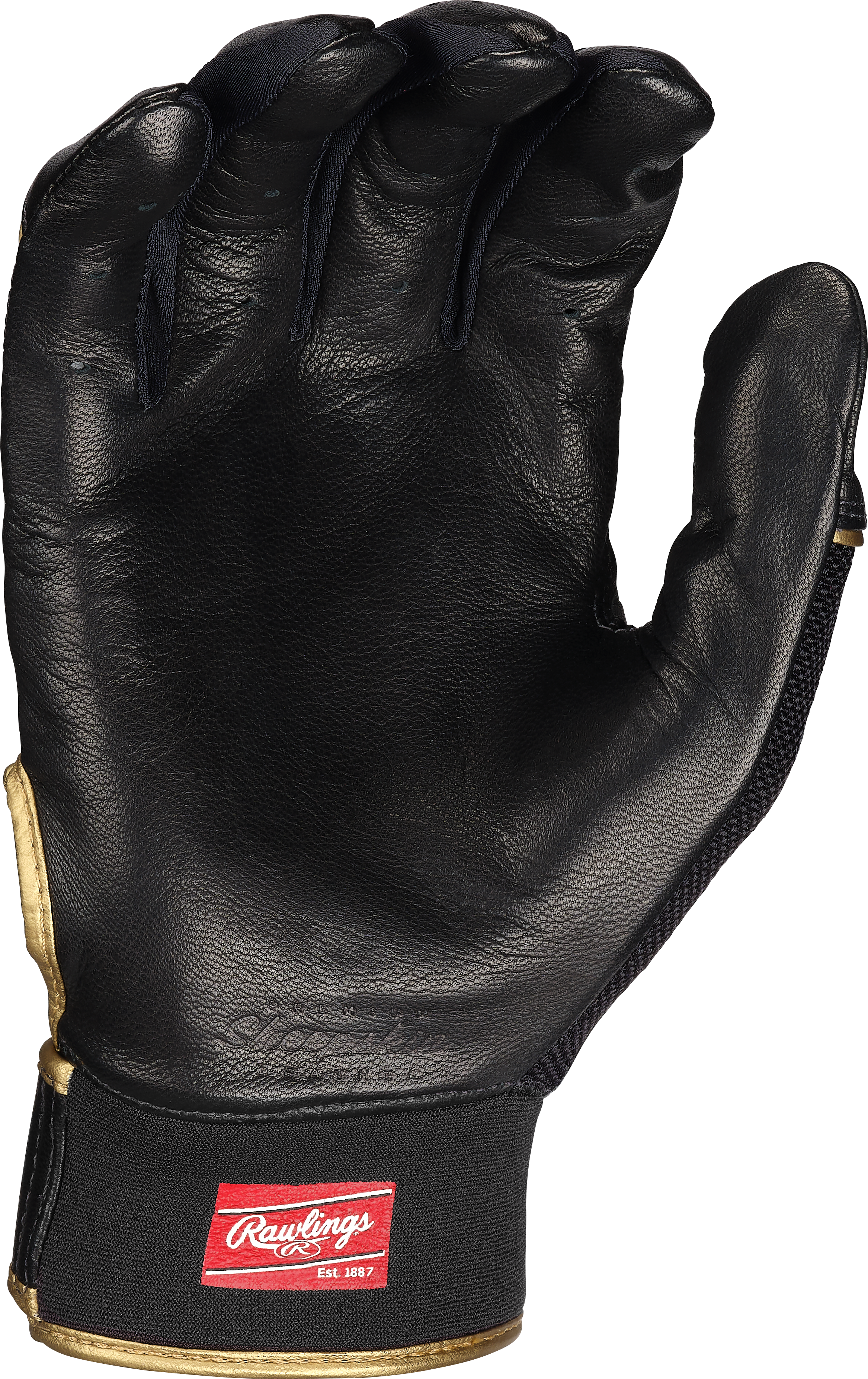 Rawlings Adult Pro Preferred Baseball Batting Gloves - Small - Black/Black